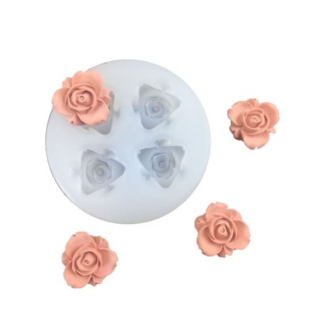 Chokladformar Lockig Ros Form Bakform Fondantform Godisformar