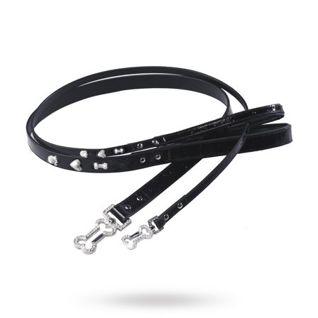 House of Dog - I Love Paw Kobbel Svart - Tekstilkobbel, Rullekobbel, Kjørestrikk, Lærkobbel & Øvrige hundekobbel på Doggie.no