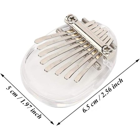 1 stk (klar dråpe) 8-nøkkel kalimba, limba, barneinstrument, fingerpiano, minikalimba, tommelpiano, musikalsk gave til barn, voksne og nybegynnere