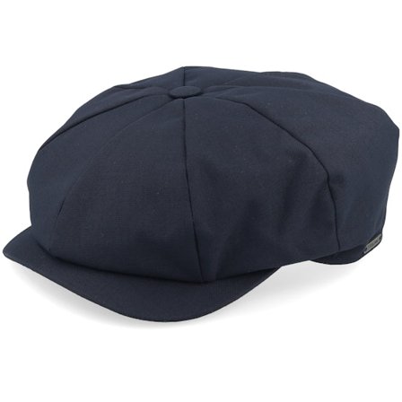 Wigéns - Ble flatcap Czapka Z Daszkiem - Retro Cap Navy Newsboy Flat Cap @ Hatstore