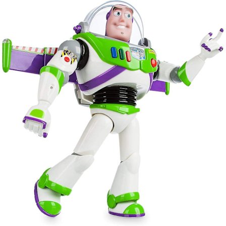 Stor Buzz Lightyear Interaktiv Talende Actionfigur Fra Toy Story, 28 cm, Indeholder 10+ Engelske Fraser, Interagerer Med Andre Figurer Og Legetøj