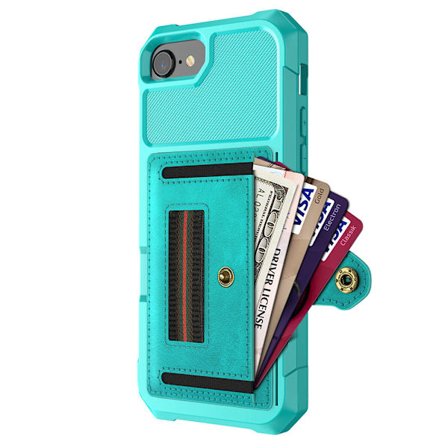 iPhone 7 - Professionellt Skal med Korthållare