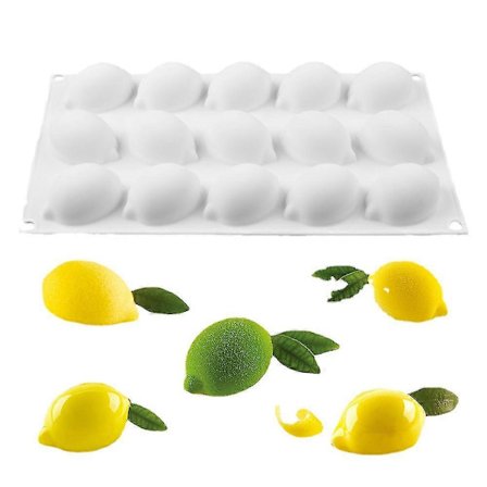 Citron Silikoneform til Bagning af Kager og Desserter - 15 Hulrum [ZHE]