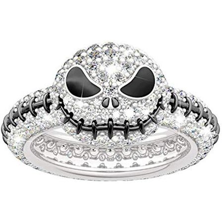 Mordely Ringar Kvinnor Nightmare Before Christmas Skull Rings