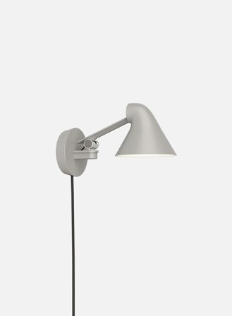 NJP vegglampe kort 2700K - lys grå