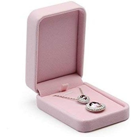 Fløjls Stor Halskædeæske Halskædeorganisatoræske Vedhængsorganisatoræske til Fødselsdag Jul Jubilæum Mors Dag