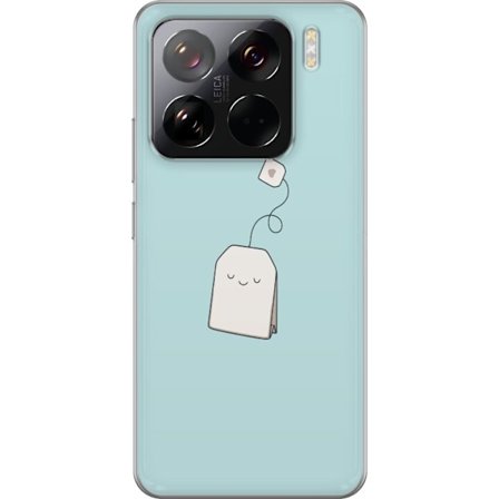 Kompatibelt Mobildeksel til Xiaomi 15 Pro Minimalistisk Søt Tepose på Lys Pastellbakgrunn