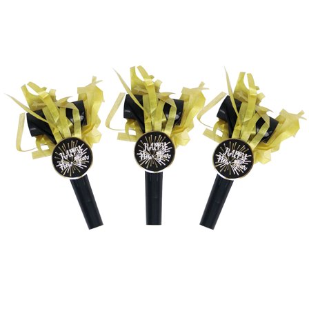 Happy New Year Käärmepillit 4 kpl