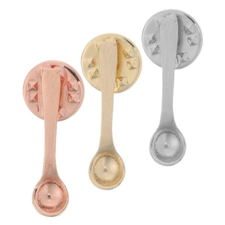 3 stk. Kaffeformet Ske Legering Brochenål Kreative Slagnåle Søde Metalmærker Til Kvinder Piger Tasker Tøjdekoration Sjovt Rygsækmærke