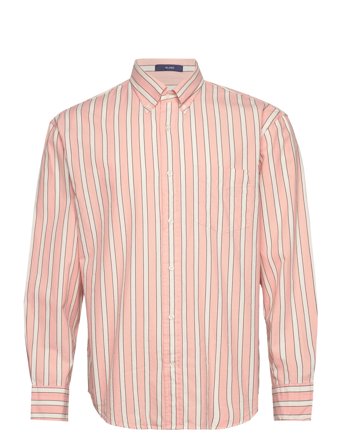 Rel Dreamy Oxford Stripe Shirt Skjorte Uformell Korall GANT*Betinget Tilbud