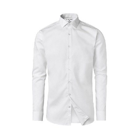 The Shirt Factory Skjorta Twill Strykfri Slim Skjortor Herr Vit 41