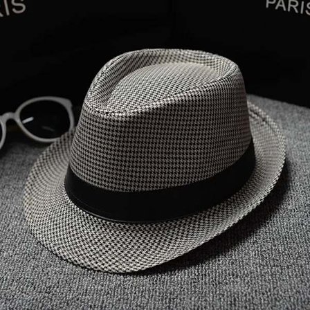 Men's Top Hat, Spring and Autumn Hat, MEN'S Winter Fashion, British Autumn and Winter, Middle-aged and Elderly Jazz Warm Hat