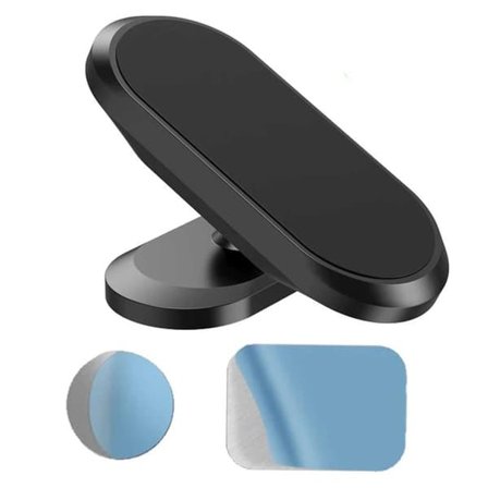 360 Roterbar Bilholder med Magnet for Mobil Svart—pa