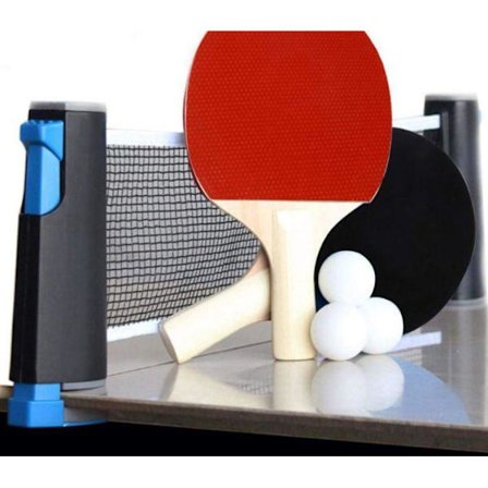 Bordtennissett - nett, 2 racketer og 3 baller{bt}