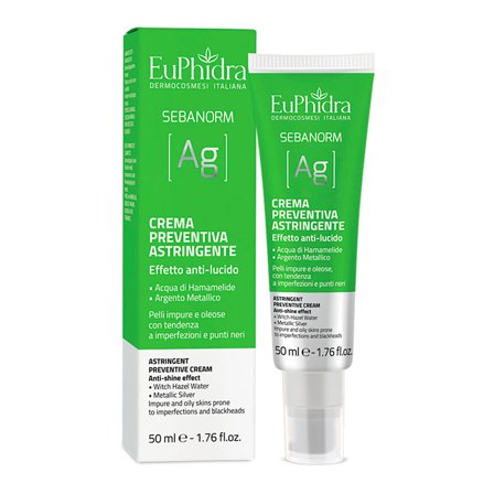 Euphidra Sebanorm Ag Crema preventiva astringente 50ml - Tratt.viso 24 ore antimperfezioni