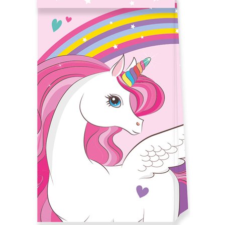 Yksisarvinen Sateenkaari Paperipussit 4-pack