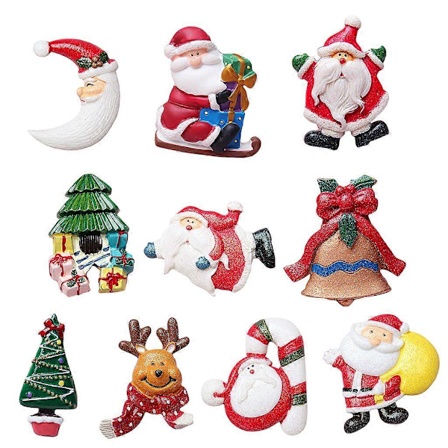 Magnetiska Stickers Tomte Ren Bilmagneter för Jul Bil Kylskåp