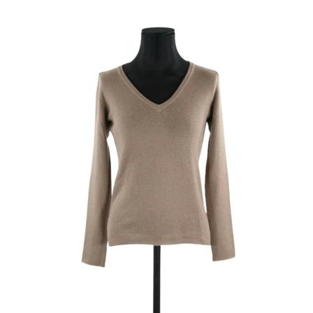 Prada Vintage Pre-owned Kashmir toppar beige, Dam, Dam, Storlek: M