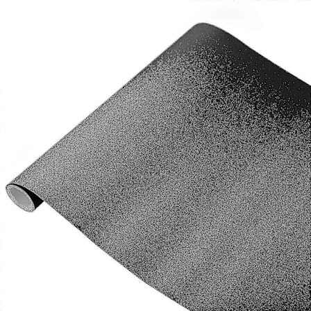 Garneck Romformørkende blendingsfilm for vinduer, selvklebende personvern vindusfolie (svart)