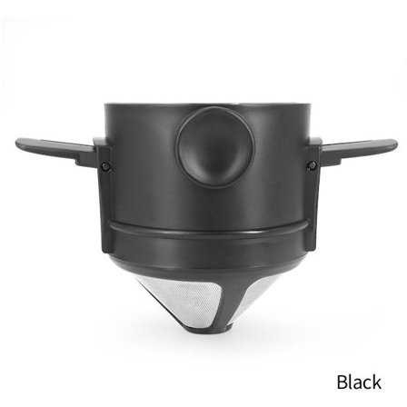 Slitesterkt sammenleggbart kaffefilter laget av 304 rustfritt stål, gjenbrukbart permanent filter med rengjøringsbørster for papirløs livsstil for 