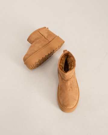 RYVLS Low Chunky Winter Boots Brun Sko Pige - Kids Brand Store