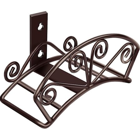 Hageslangeholder Kraftig vannslangeholder Solid metallslangehenger Veggfeste Dekorativ slitesterk hageslangeoppbevaring