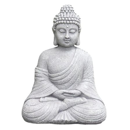 Vintage Hage Buddha Statue Innendørs Utendørs Hage Buddhistisk Figur Skulptur Hjemmedekor Ornament