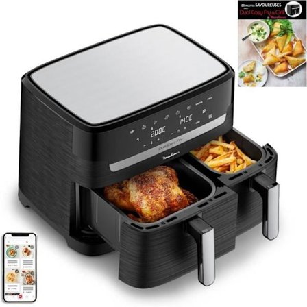 Luftfritös - Moulinex - Easy Fry Dual - 8.3L - 2450 Watt - 7 automatiska program