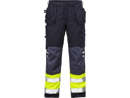 Flam Hantv.byxa Varsel Gul/Marin D92 - Lyreco - Arbetskläder - Arbetsbyxor och shorts - Flamskyddsbyxor