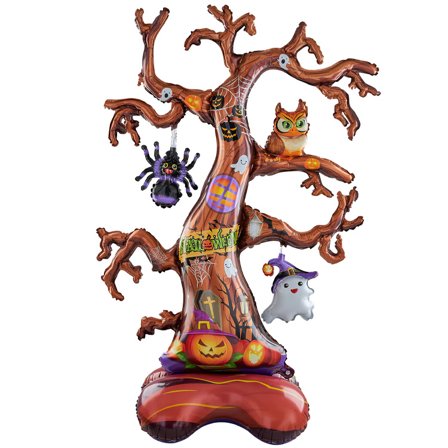 Stående Folieballong Halloween Tree 106x159cm