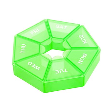 Käytännöllinen lääkeannostelija (7 lokeroa)