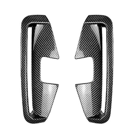 Car Front Bumper Splitter Fog Light Trim Carbon Fiber Look