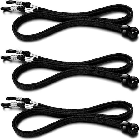 3 stk. Brille Rem PU Brille Snor til Sportsbriller og Solbriller