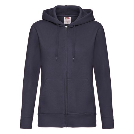 FRUIT OF THE LOOM Zip Hoodie dam marin M - Lyreco - Yrkeskläder > Tröjor och Sweatshirts > Zip-tröjor