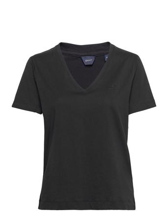 Original V-Neck Ss T-Shirt T-shirts & Tops Short-sleeved Svart GANT
