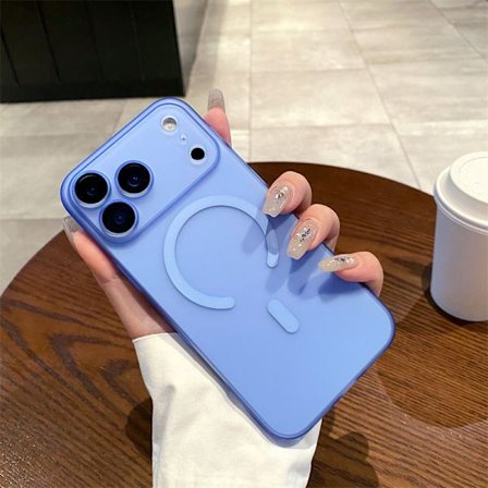 Magnetisk telefondeksel, kompatibelt med iPhone Air trådløs lading, hardt bakdeksel egnet for iPhone 17 Pro Max.