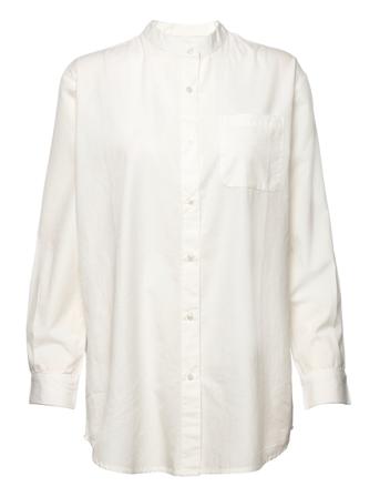 Always Shirt Natural Langærmet Skjorte Hvid Moshi Moshi Mind