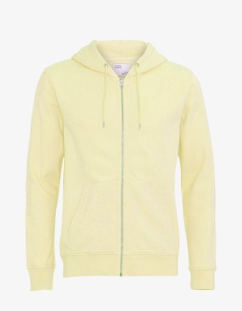 Classic Organic Zip Hood - Soft Yellow - XL