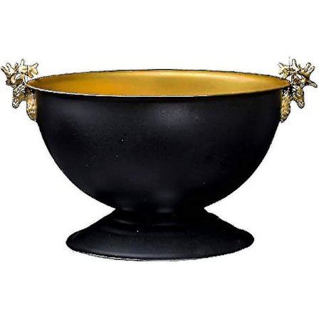 Perfekt stor 12l isbøtte i rustfritt stål med hjorthodeører for champagne, øl - Svart gull Det beste valget