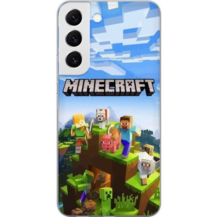 Yhteensopiva Puhelinkuori Samsung Galaxy S22+ 5G Minecraft Creeper lohko pikseli retro peli