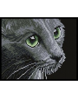 Diamond Dotz Grå Katt