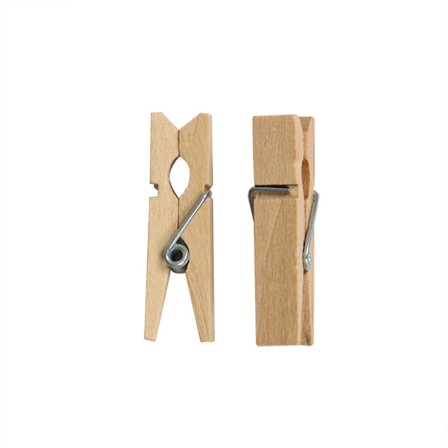 50 stk. Træ klemmer til daglige fotos, snacks, menuer 7,2*[PL]