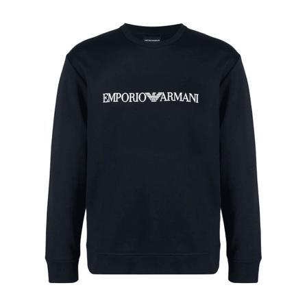 Emporio Armani, Sweatshirt Blauw, Heren, Maat:S,Modal