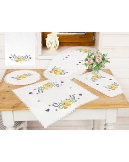 Broderikit Dug Honning & Bier - Bordskåner - Duftin