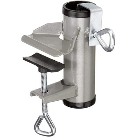 Parasollklemme for terrasse, metallparasollstativ, egnet for balk
