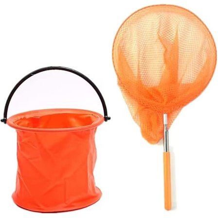 Fjärilsnät Fiske Nät och Hink Teleskopnät
