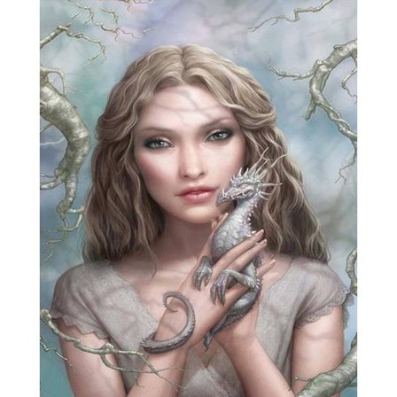 30x40cm, skønhed 5d diamantmalet rhinestones broderi lærred