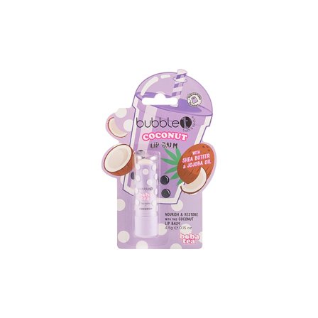 BubbleT Lip Balm Coconut, Skincare, Ansigtspleje, Læbepleje