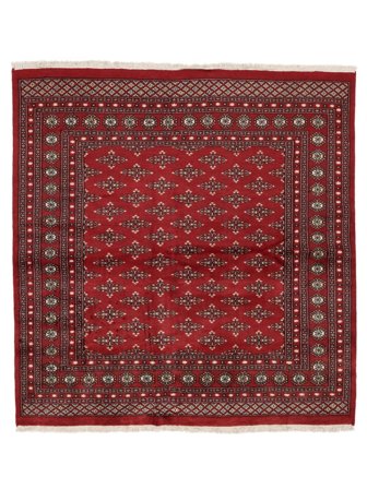 Oriental Pakistan Bokhara 2Ply Rug 196X208 Square Dark Red/Black Wool