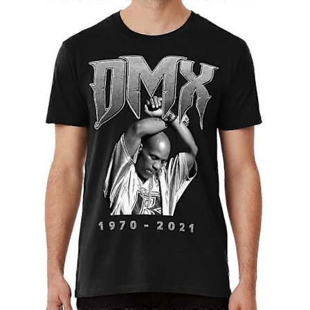 Tribute rap -pyöreäkauluksinen T-paita rip dmx vintage dmx dmx rip ruff ryders